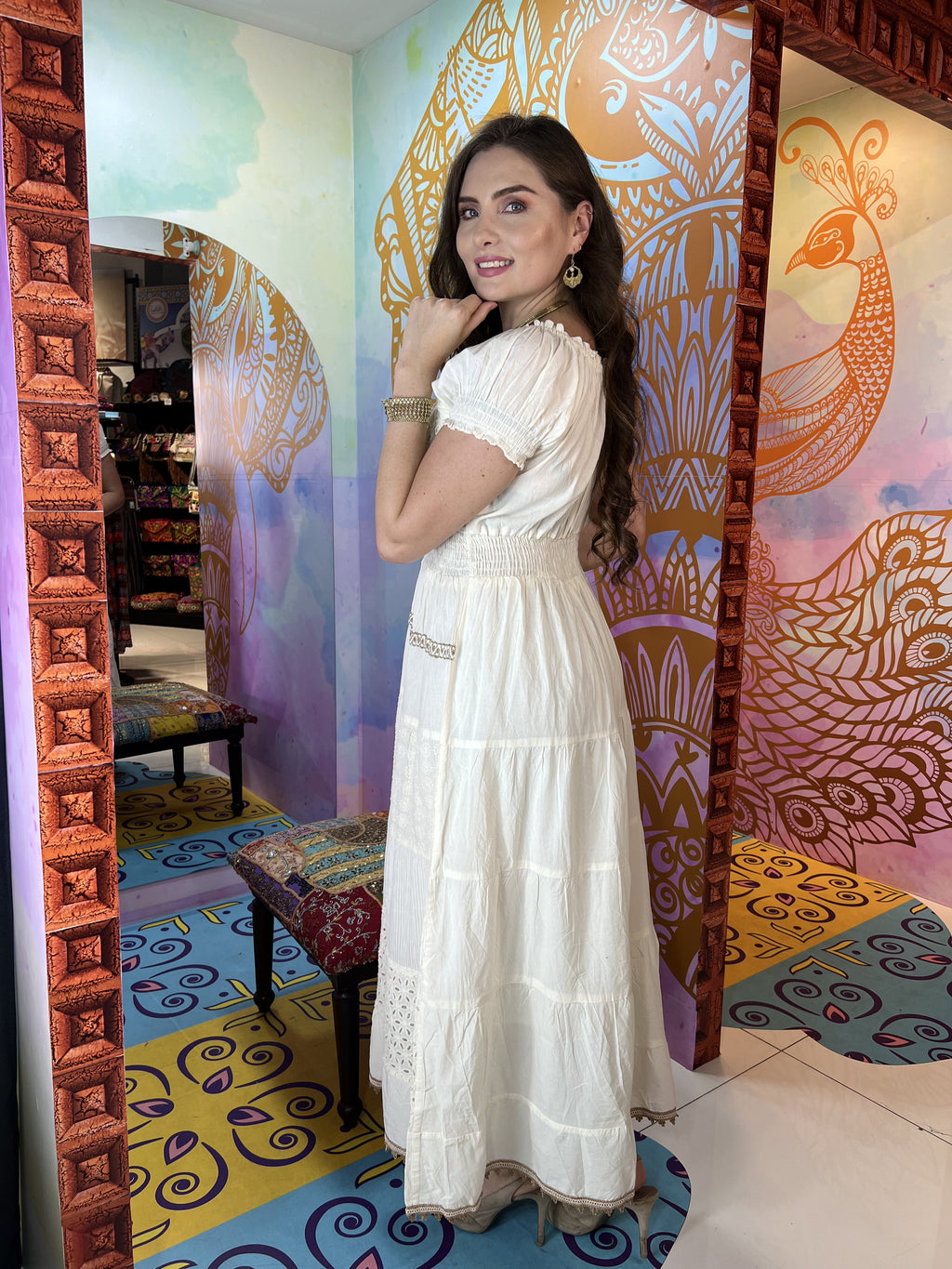 Maxi Dress Manga Corta ANAYA
