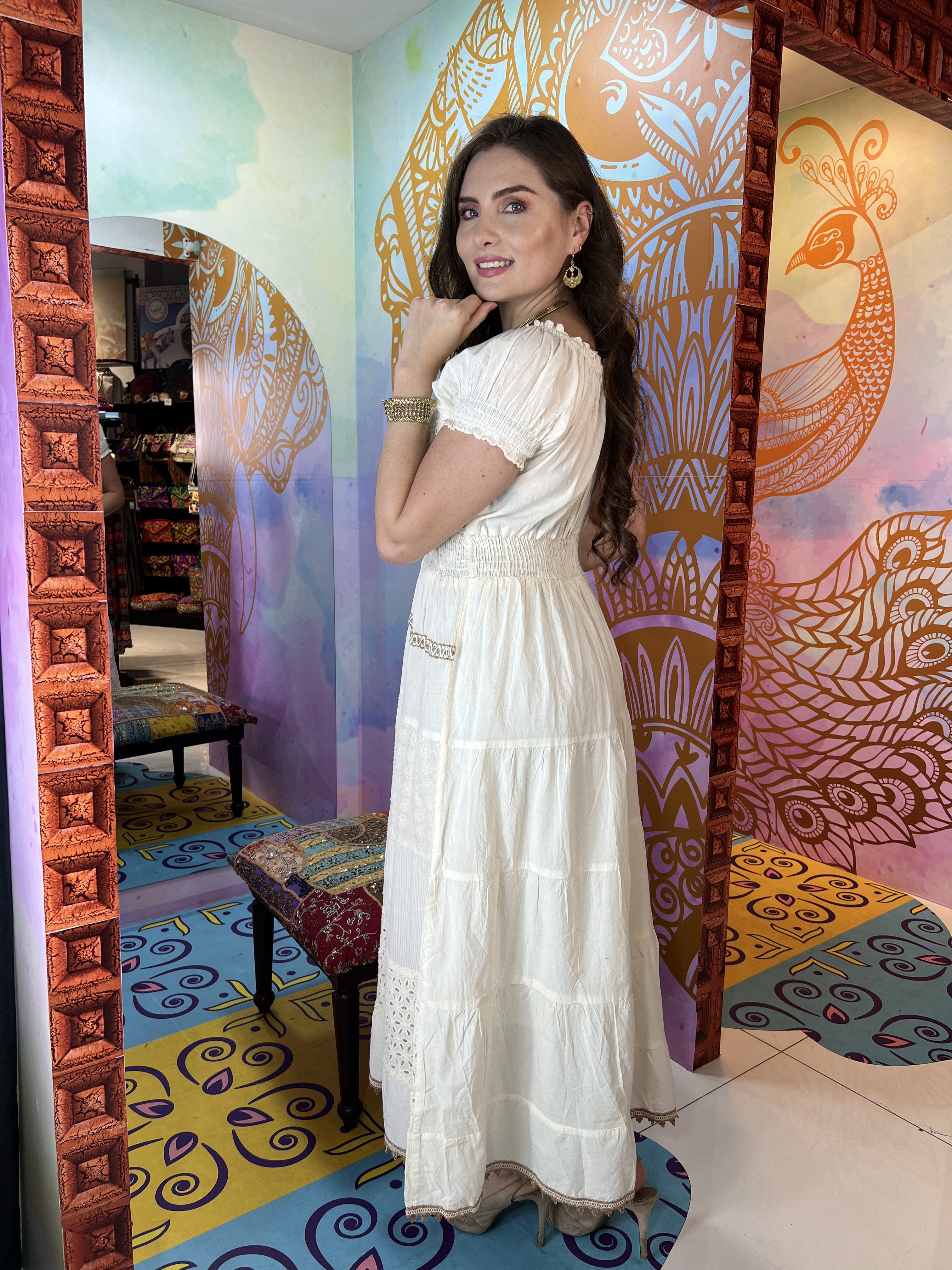 Maxi Dress Manga Corta ANAYA